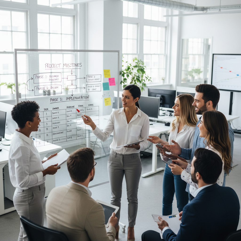  planifie un projet avec son équipe