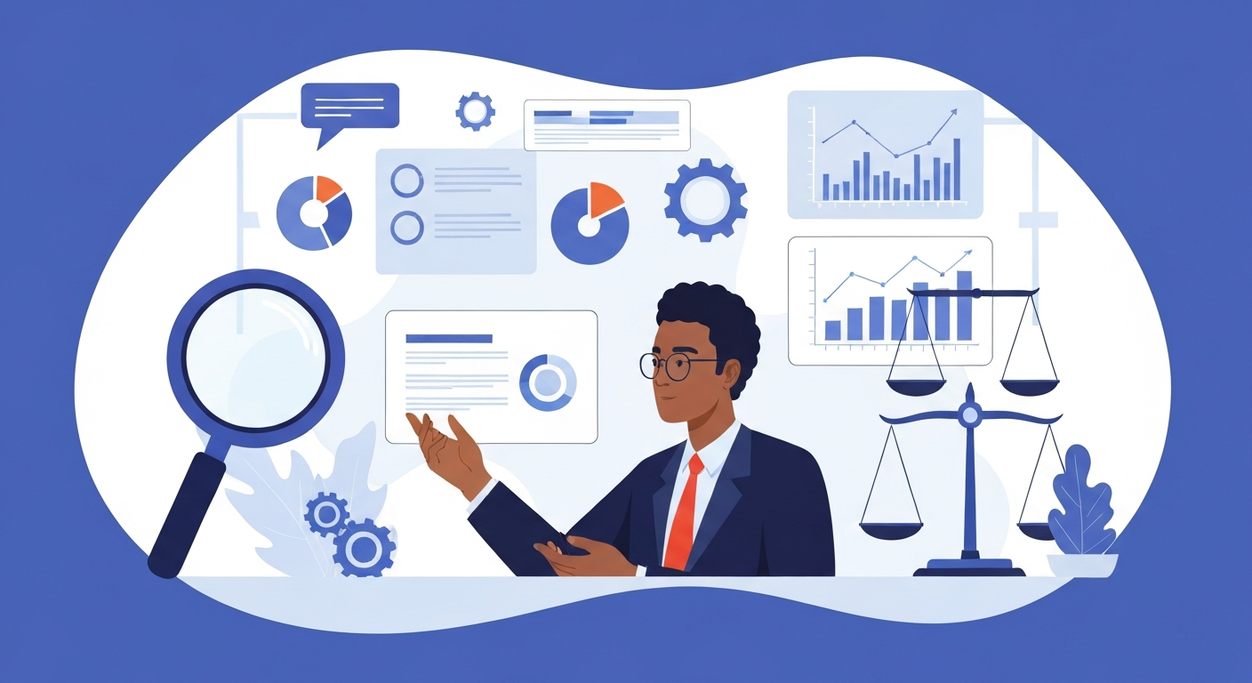 Illustration d'un processus d'évaluation et de diagnostic des compétences managériales pour les dirigeants de TPE et PME.