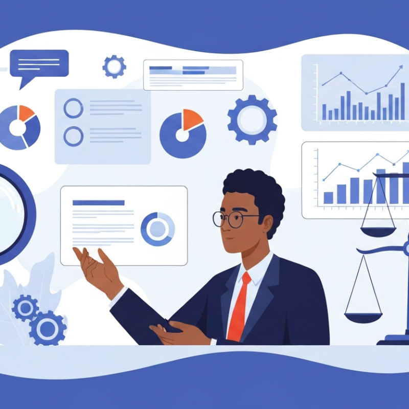 Illustration d'un processus d'évaluation et de diagnostic des compétences managériales pour les dirigeants de TPE et PME.